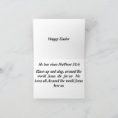 Hij is paasmager. kaart (Binnen)