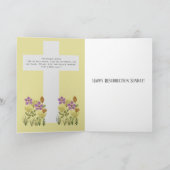 Hij is razen paasbloemen Kaart (Binnen)