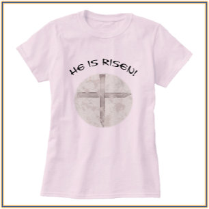 Hij is razen voor het paaskruis t-shirt