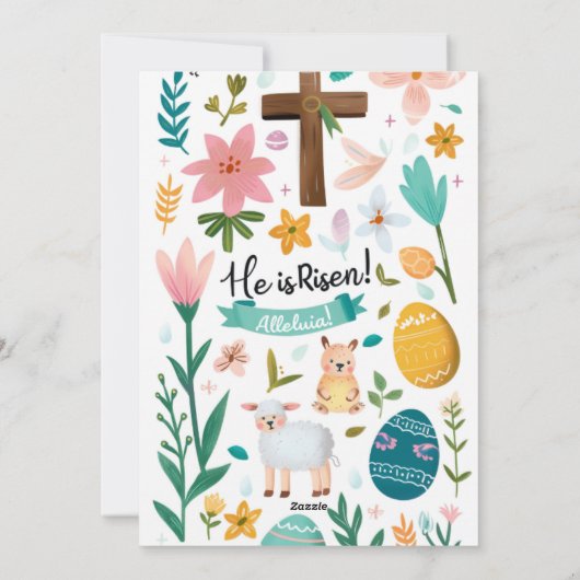 Hij is razendsnel Christelijk Feestdagenkaart (Achterkant)