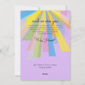 Hij is razendsnel. feestdagenkaart (Achterkant)