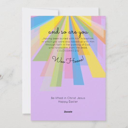 Hij is razendsnel. feestdagenkaart (Achterkant)