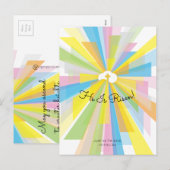 Hij is razendsnel. feestdagenkaart (Voorkant / Achterkant)