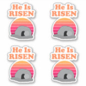 Hij is razendsnelle boodschap sticker (Voorkant)