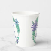 Hij is Religieus Floral-paasfeest Papieren Bekers (Rechts)