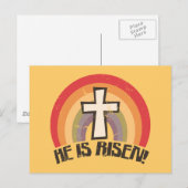 Hij is Religieus Pasen Feestdagenkaart (Voorkant / Achterkant)