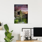 Hij is rijk, paaskunst poster (Thuiskantoor)