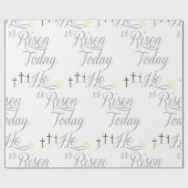Hij is Risen 3 Crosses Cadeaupapier (Vlak)