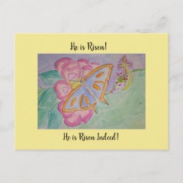 Hij is Risen. Briefkaart