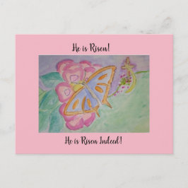 Hij is Risen. Briefkaart