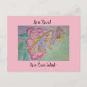 Hij is Risen. Briefkaart (Voorkant)