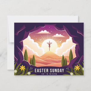 Hij is Risen Briefkaart
