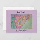 Hij is Risen. Briefkaart (Voorkant / Achterkant)