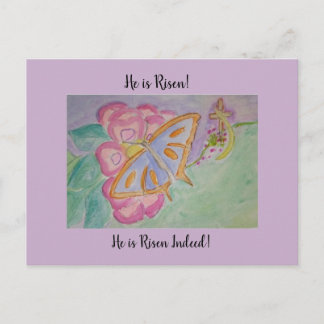 Hij is Risen. Briefkaart