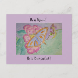 Hij is Risen. Briefkaart