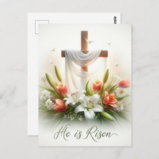 Hij is Risen Briefkaart (Voorkant / Achterkant)