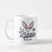 Hij is Risen Bunny Happy Easter Koffiemok (Links)
