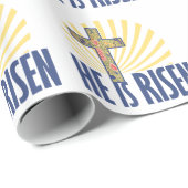 Hij is risen cadeaupapier (Rol Hoek)