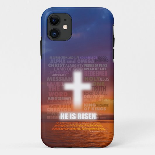 Hij is Risen Case-Mate iPhone Case (Achterkant)