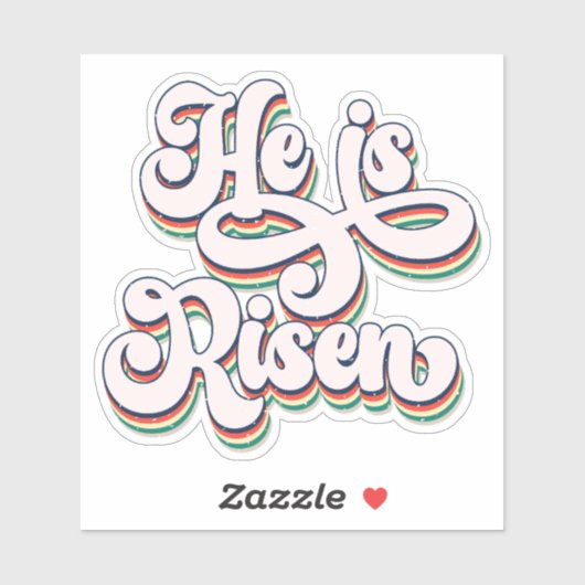 Hij is Risen Christelijk Geliever Vinyl Sticker (Vel)