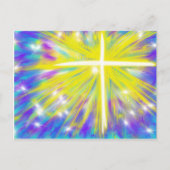 Hij is Risen Christelijk modern kunstontwerp Feestdagenkaart (Voorkant)