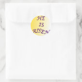 Hij is Risen Circle Stickers (Tas)