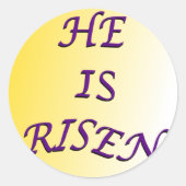 Hij is Risen Circle Stickers (Voorkant)