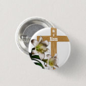 Hij is Risen Easter Button (Voorkant /achterkant)