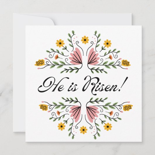 Hij is Risen Easter Kaart (Voorkant)
