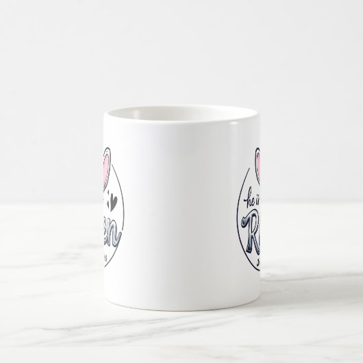 Hij is Risen Easter Koffiemok (Center)