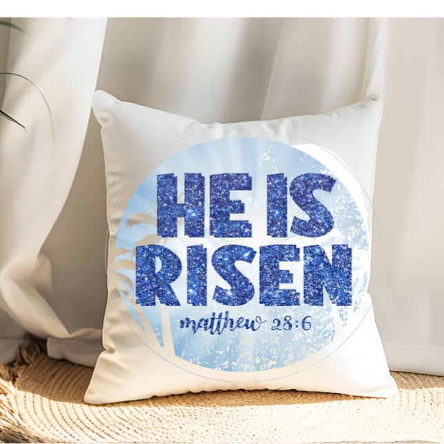 Hij is Risen Easter Kussen (Creator heeft geüpload)