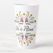 Hij is Risen Easter Latte Mok (Voorkant)