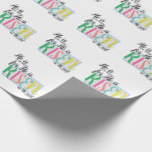 Hij is Risen Easter paper Cadeaupapier (Hoek)