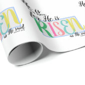 Hij is Risen Easter paper Cadeaupapier (Rol Hoek)