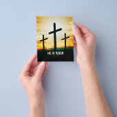 HIJ IS RISEN - EENVOUDIGERE ILLUSTRATIE FLYER (Hand)
