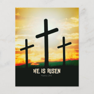 HIJ IS RISEN - EENVOUDIGERE ILLUSTRATIE FLYER