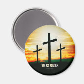 HIJ IS RISEN - EENVOUDIGERE ILLUSTRATIE MAGNEET (Voorkant / Achterkant)