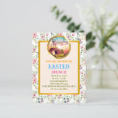 Hij is Risen en Viering van de Verrijzenis zondag Briefkaart (Staand voorkant)