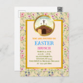 Hij is Risen en Viering van de Verrijzenis zondag Briefkaart (Voorkant / Achterkant)