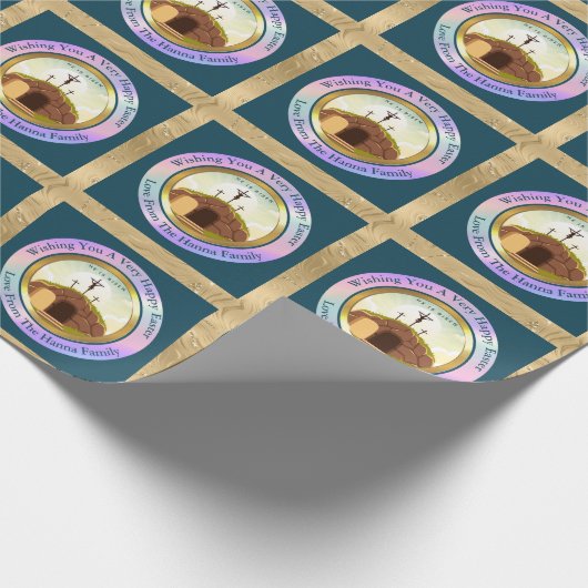 Hij is Risen en Viering van de Verrijzenis zondag Cadeaupapier (Hoek)