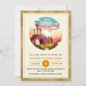 Hij is Risen en Viering van de Verrijzenis zondag Kaart (Voorkant)