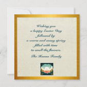 Hij is Risen en Viering van de Verrijzenis zondag Kaart (Achterkant)