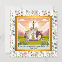 Hij is Risen en Viering van de Verrijzenis zondag Kaart