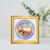 Hij is Risen en Viering van de Verrijzenis zondag Kaart (Staand voorkant)