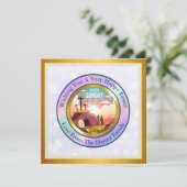 Hij is Risen en Viering van de Verrijzenis zondag Kaart (Staand voorkant)