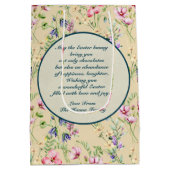 Hij is Risen en Viering van de Verrijzenis zondag Medium Cadeauzakje (Achterkant)