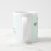 Hij is Risen Greenery Waterverf Cross Easter Grote Koffiekop (Achterkant)