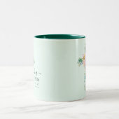 Hij is Risen Greenery Waterverf Cross Easter Mok (Center)