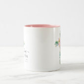 Hij is Risen Greenery Waterverf Cross Easter Mok (Center)