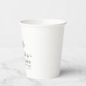 Hij is Risen Greenery Waterverf Cross Easter Papieren Bekers (Links)